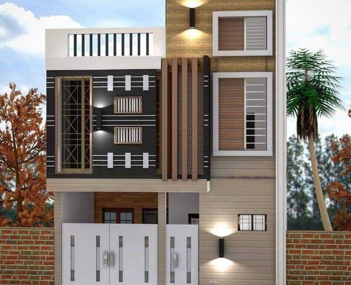 Desain kaca depan rumah modern