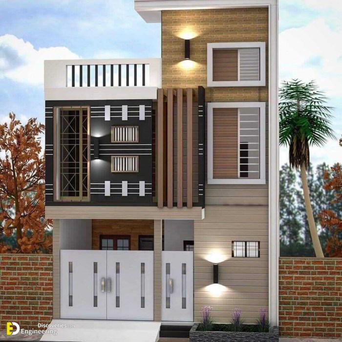 Desain kaca depan rumah modern