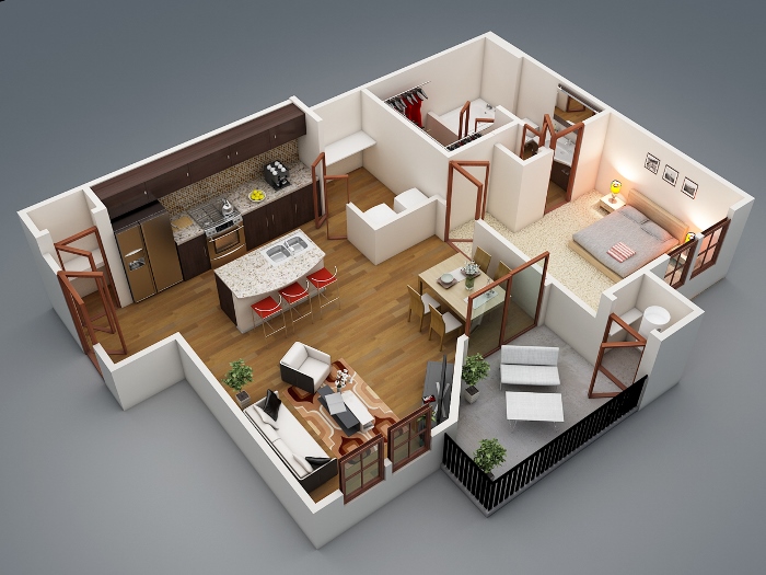 Desain interior rumah sederhana 1 lantai