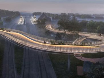 Desain jembatan belakang rumah