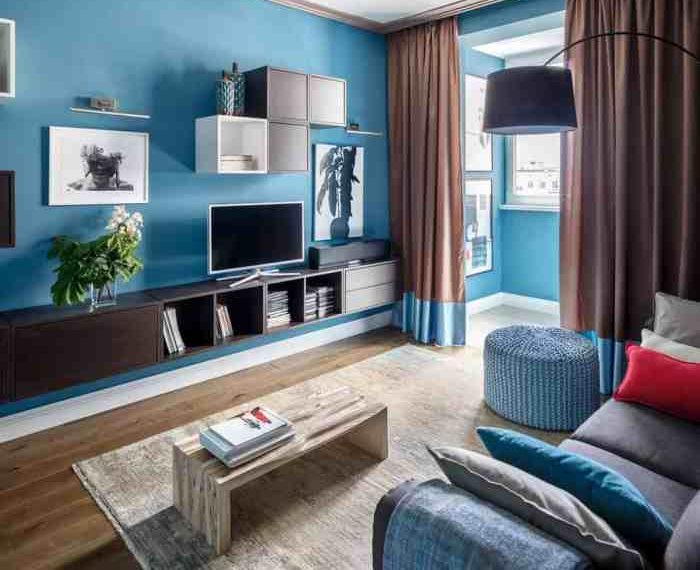 Wohnzimmer wände modern streichen